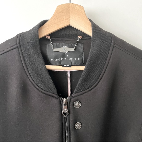 Nanette Lepore Scuba Bomber Jacket - Size M - Picture 5 of 7